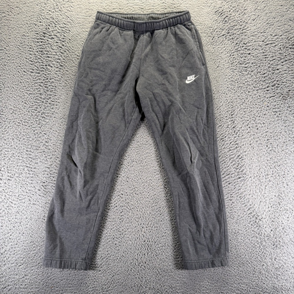Nike Sweatpants Men‎ S Gray Fleece Lined Straight Leg Activewear Running Workout
